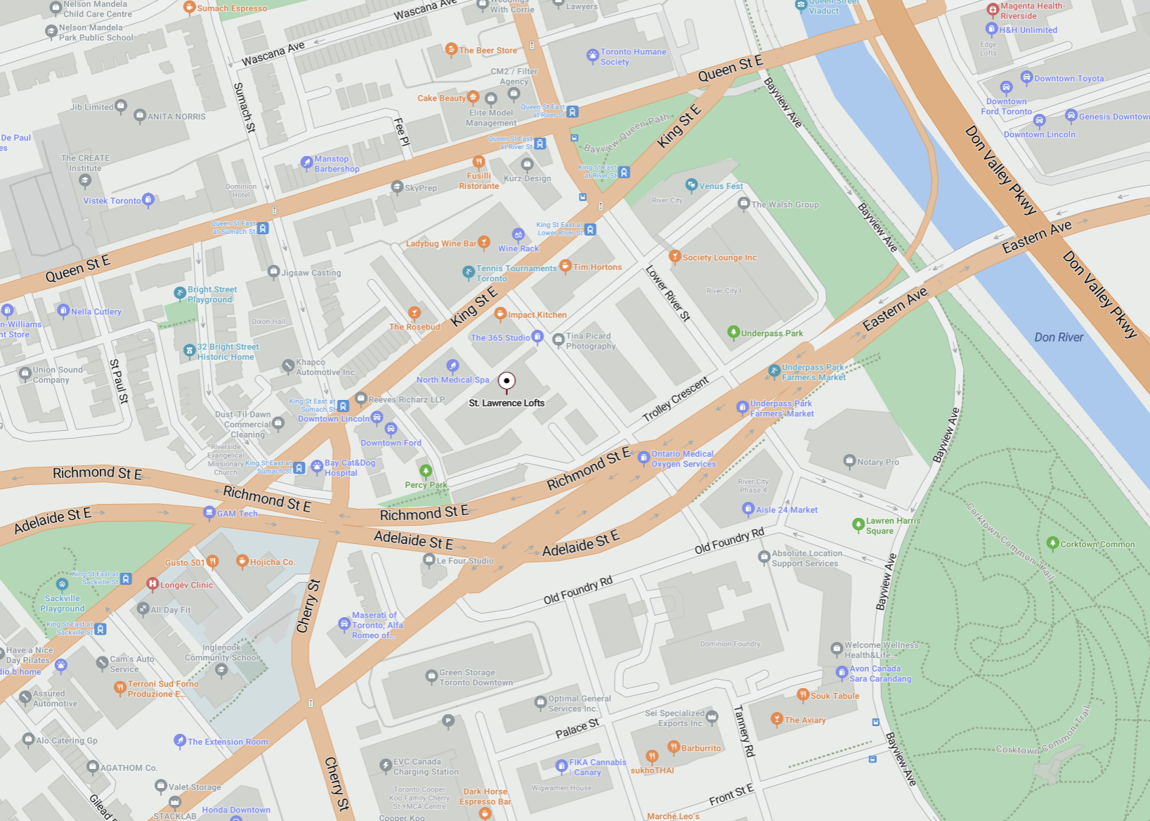 Map – Toronto, Ontario, Canada